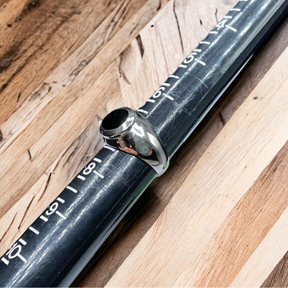 🌺Vintage Sterling & Onyx Ring - Picture 11 of 11